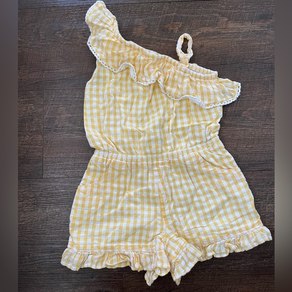 Janie and Jack Other - Janie and Jack yellow checkered Romper